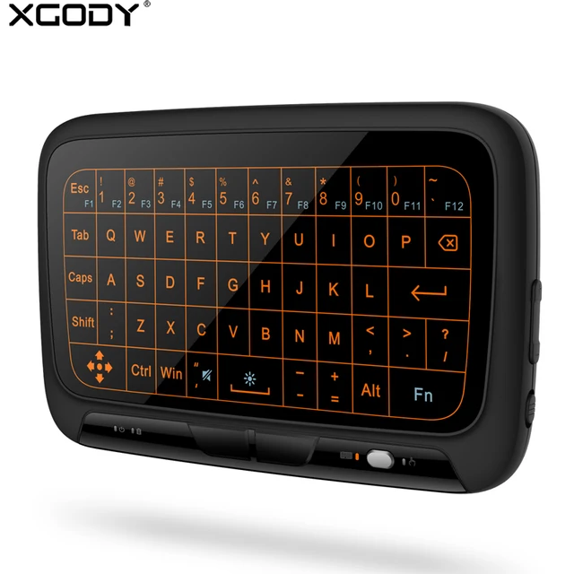 XGODY H18+ Touch Screen Wireless Keyboard Mini Wifi Keyboard for Smart