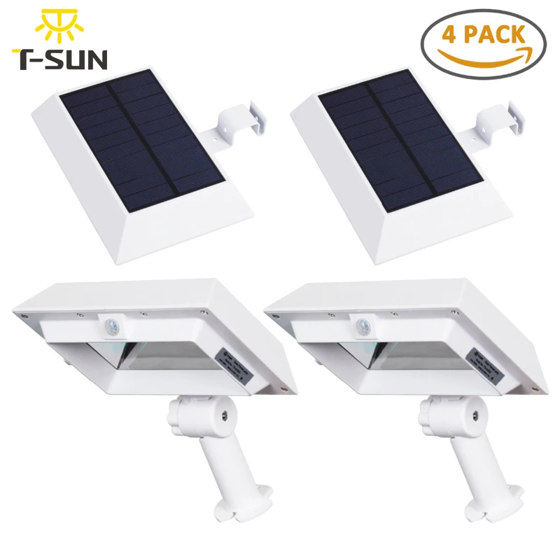 T SUNRISE 4PACK Motion Sensor Solar lights Outdoor Lighting Solar