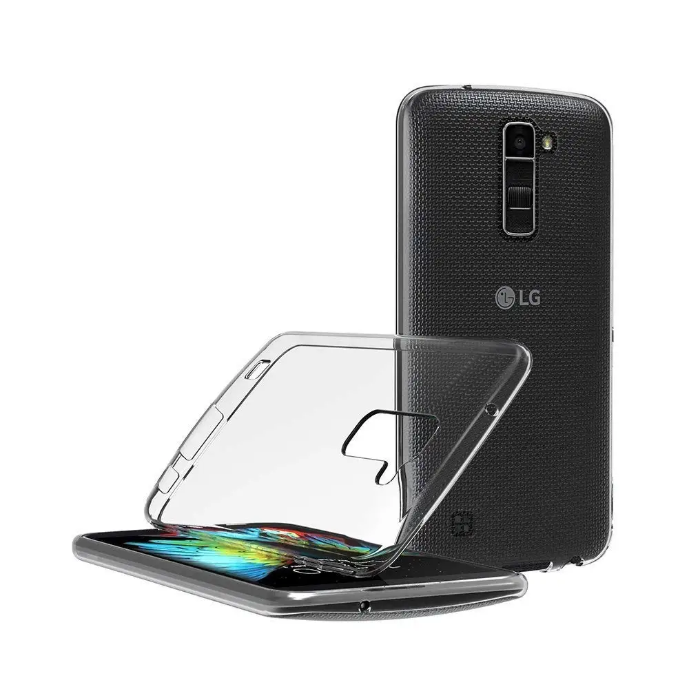 for LG K10 2018 5.3 inch Ultra Thin Soft Silicone TPU Rubber Gel Bumper Transparent Back Cover Clear Phone Case |