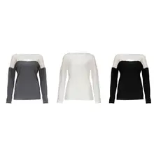 Womens Spring Long Sleeves Round Neckline T-Shirt Color Block Crochet Hollow Out Floral Lace Patchwork clothesLoose Pullover Top hollow out color block crochet knitting mermaid blanket for kid