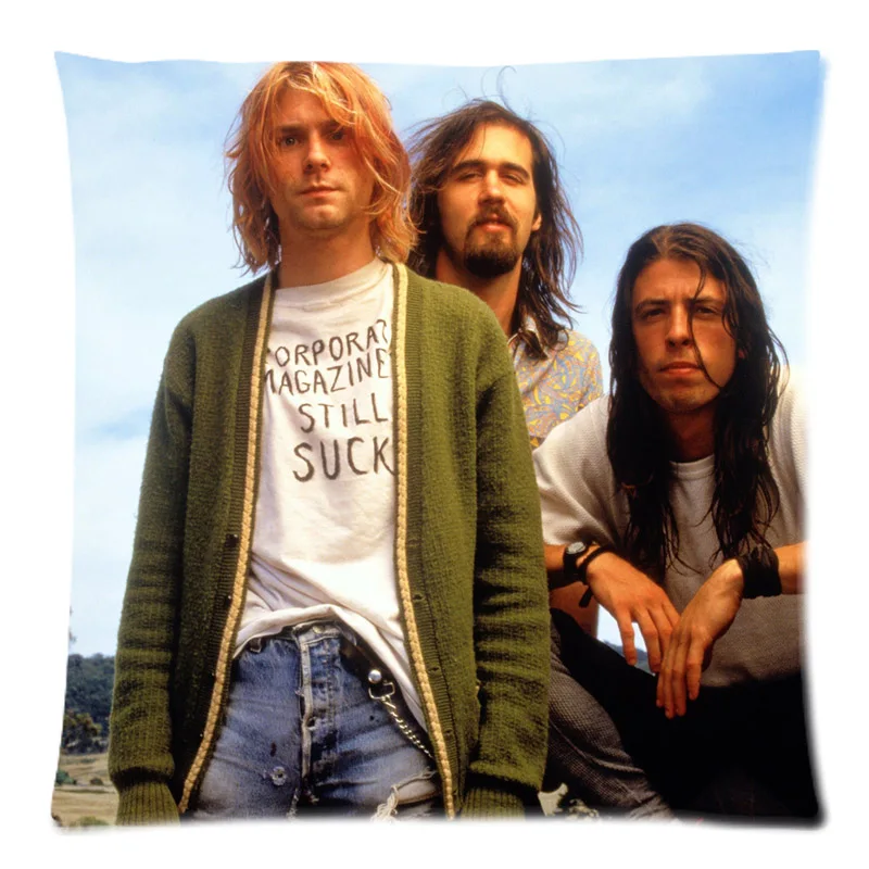 

Nirvana two side printed peach skin fabric cushion cover,Christmas/home/car/sofa/bed cushion decorative 18"x18"