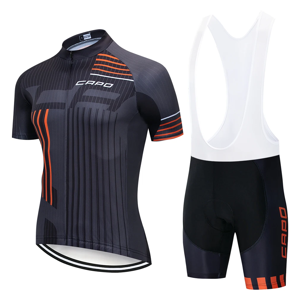 

2019 CAPO Men and Women Cycling Jersey Clothing Set Spring and Summer Men and Women Short Sleeve Breathable