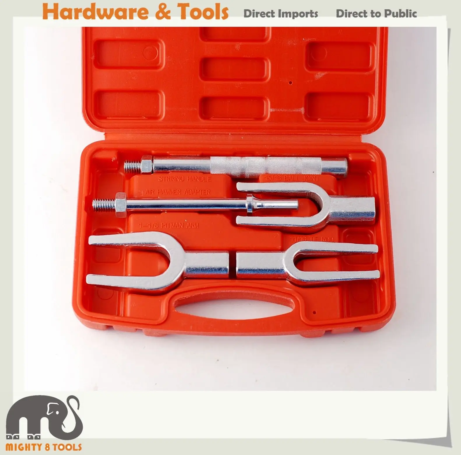 5pc Ball Joint Wedge Open Separator Kit Tie Rod Pitman Arm Pickle Fork