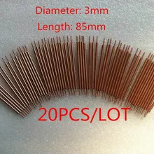 20 шт./лот точечной сварки иглы глинозема Медь электрода точечной сварки стержней подходит для Батарея производства