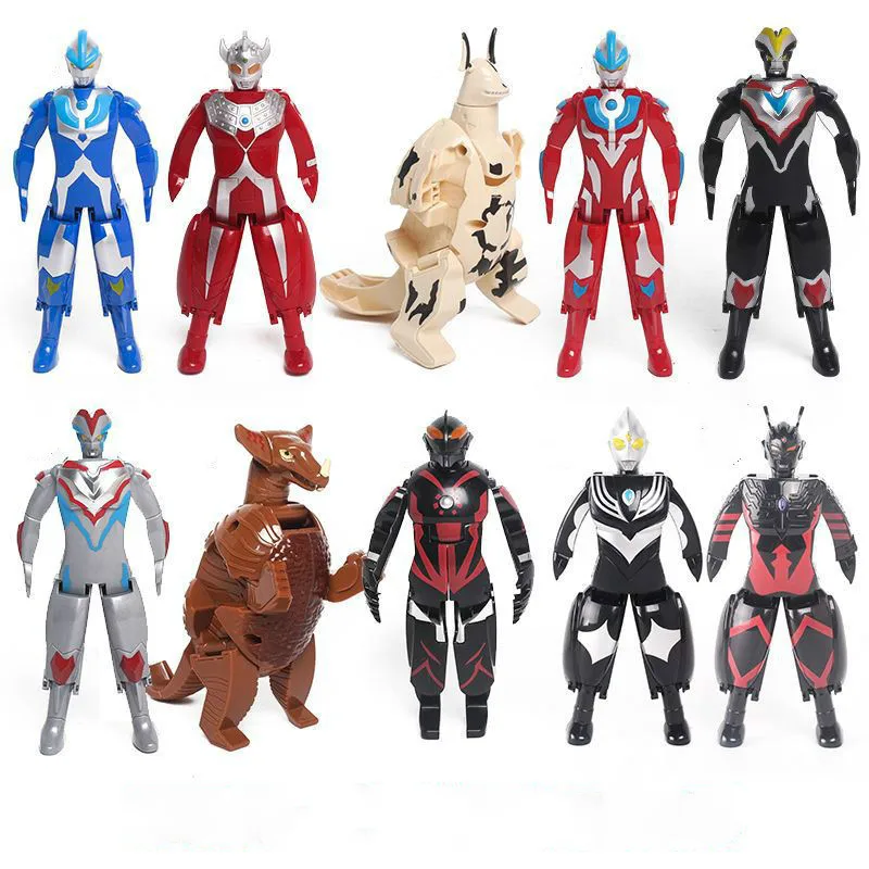 

Deformed Egg Ultraman Transformation Novelty Educational Monster Robot Action Figures Collection Model Toys Gifts with No Box
