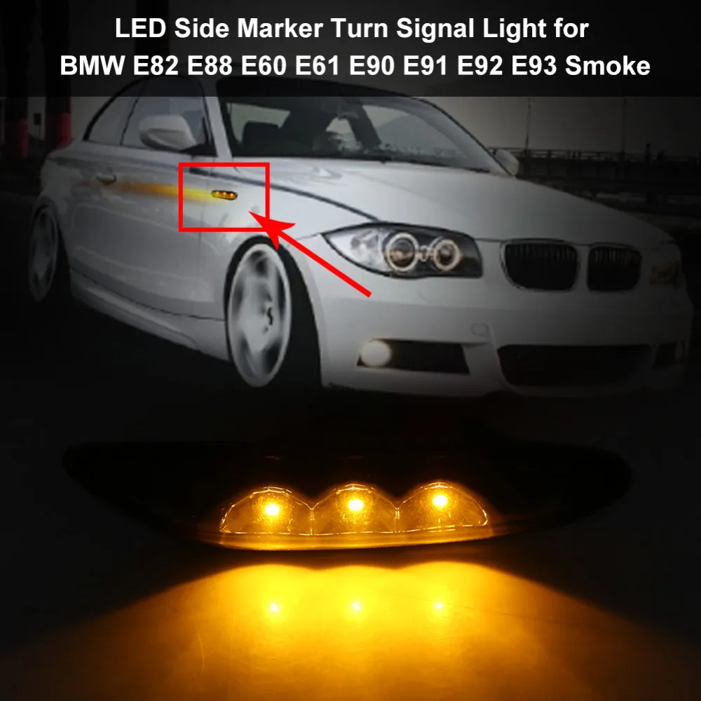 1 пара Автомобильные Боковые габаритные огни для BMW E82 E88 E60 E61 E90 E91 E92 E93|Сигнальная