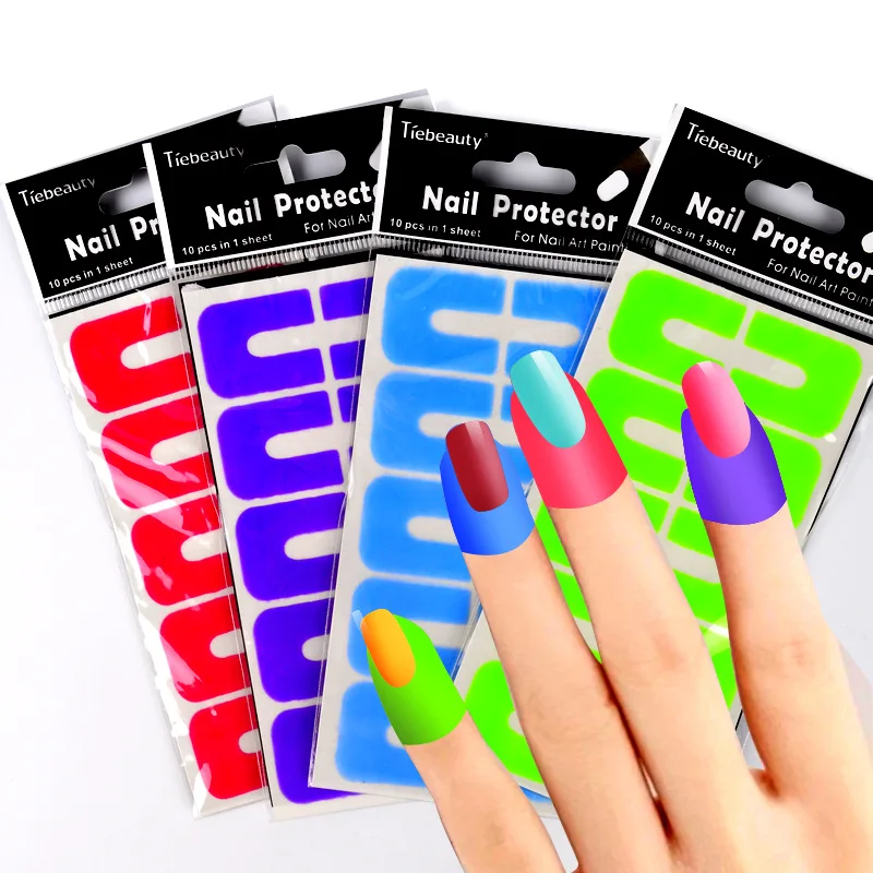 

1Pcs Nail Anti-overflow Paste Nail Polish Anti-overflow Model Nontoxic Nail Sticker Nail Tools