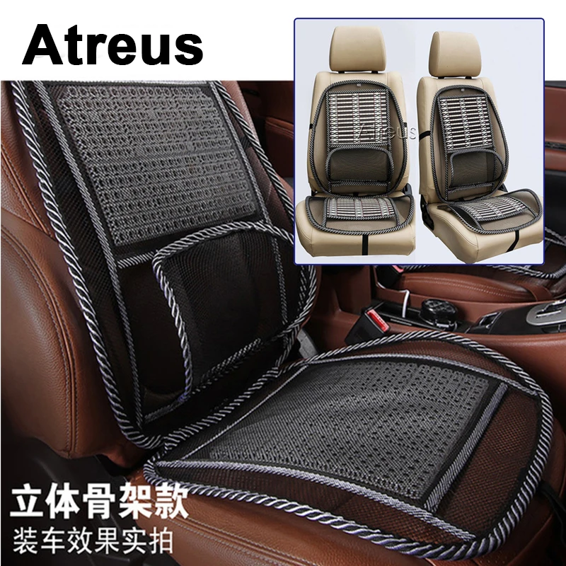 

Atreus Summer Cool Waist Seat Cover Lumbar Support Cushion For VW polo passat b5 b6 Mazda 3 6 cx-5 Toyota corolla Ford focus 2