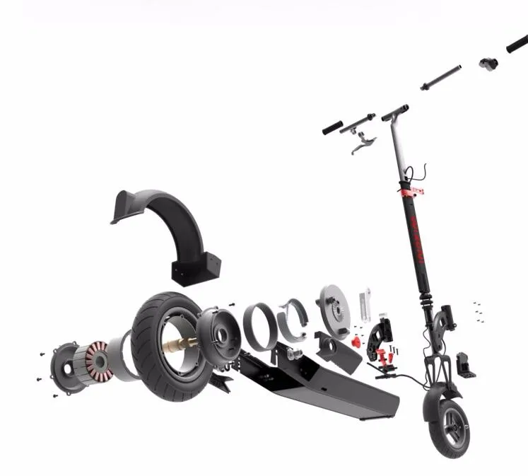 Top KUGOO-LIGHT  8AH 25KM  10AH 35km electric scooter folding electric bike 9