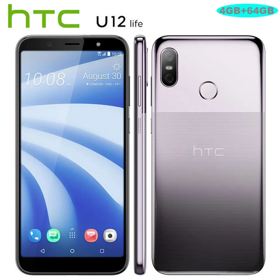Лидер продаж htc U12 жизни LTE мобильный телефон Android8.1 Snapdragon636 OctaCore 4 Гб Оперативная память 64 Гб Встроенная память 16MP + 5MP двойной Камера 6 дюймов