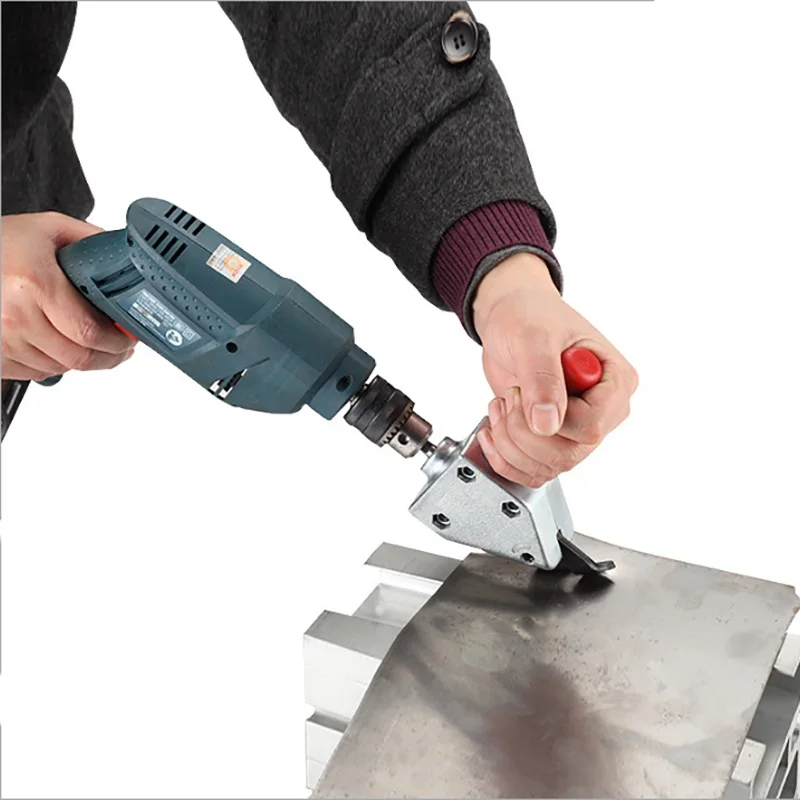 

BDCAT Metal Cutting Sheet Nibbler Cutter Tool Drill Attachment Cutting Tool Nibbler Sheet Metal Cutter Power Tool Accessories