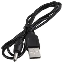 THGS-USB 2,0 A Тип Штекерный для одного 3,5 мм Jack DC кабель питания шнур черный 20"