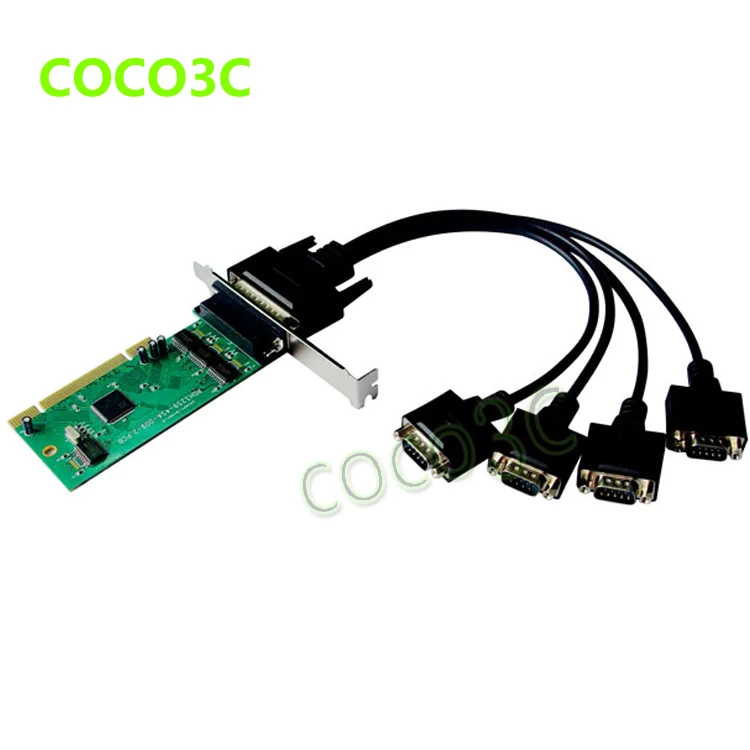 IOC845 PCI 4 порта серийный карта несколько RS232 DB9 COM порт в адаптер IO с низкопрофильным