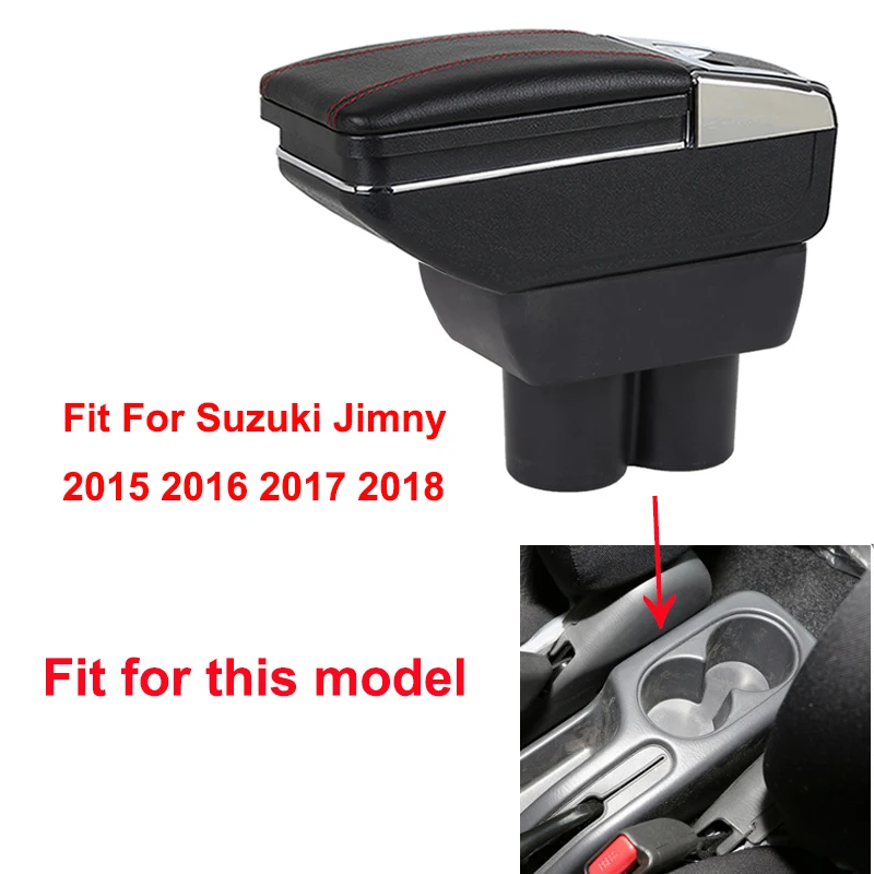 Автомобильный подлокотник коробка для Suzuki Jimny- центральный магазин содержимое коробка продукты интерьер подлокотник хранения автомобиля-Стайлинг Аксессуары