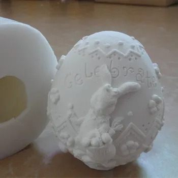 

Great-Mold 3D Rabbit Art Candle Mold Soap Mold Decorating Silicone Mold for Candle Soap Crafts Making