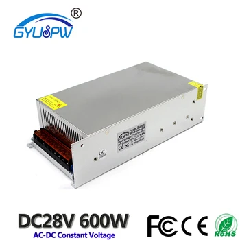 

Switching Power Supply DC 28V 21.5A 600w Led Driver Transformer AC110V 220V to DC28V Power Adapter for led Light CNC CCTV Motor