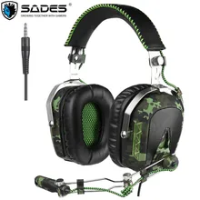 SADES SA926 PS4 Game Headset 3.5mm Wired Gaming Headphones With Microphone for Computer PS3 Xbox One/360 Mobile Phone Mac Laptop