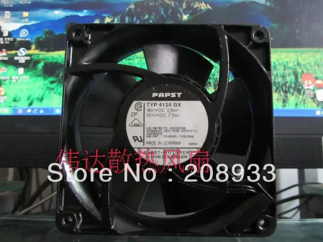 

For Germany PAPST 12038 TYP4124GX 18-30V