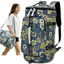 Женская дорожная сумка, сумка для багажа, водонепроницаемая, холщовая, с принтом, рюкзак, упаковка, кубики, холщовые сумки для багажа, сумка для выходных