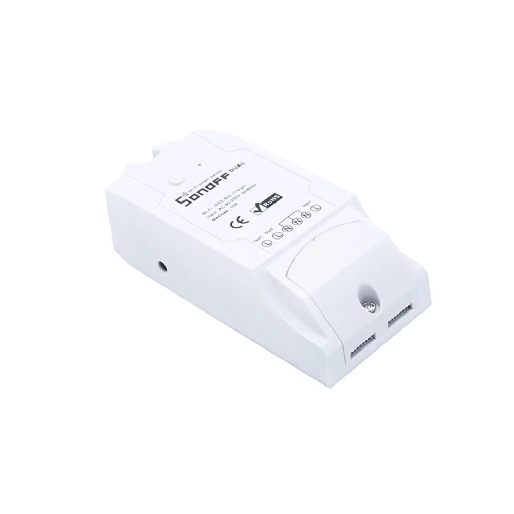 ITEAD SONOFF Dual 2CH Way 10A 220 В 16A 3500 Вт WiFi беспроводной умный выключатель света