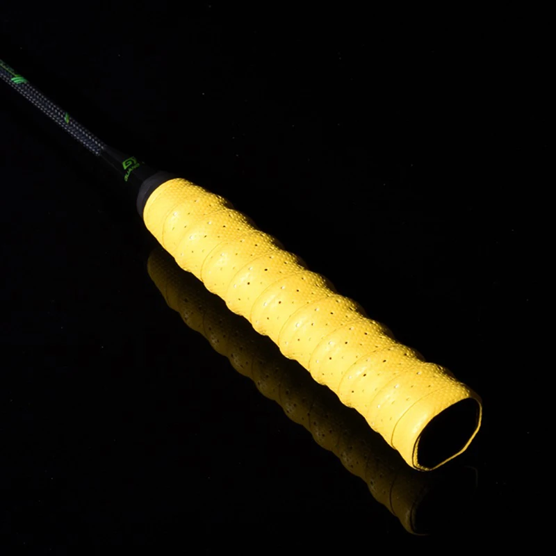 1 шт. противоскользящие дышащие ручки для бадминтона sweatbands порт над захватом пот полоса теннисная изоляционная лента Горячая - Цвет: yellow