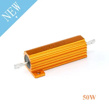 

50W Shell Power Aluminum Housed Case Wirewound Resistor 0.5/1/2/4/6/8/10/20 Ohm