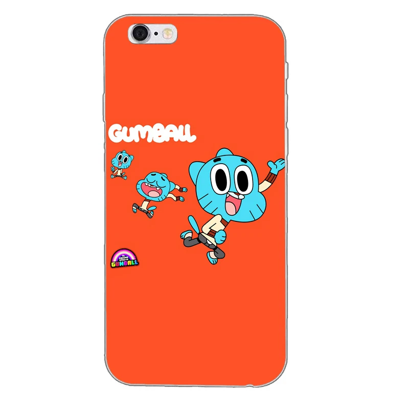 Удивительный мир Gumball gumball силиконовый мягкий чехол для телефона из ТПУ для Apple iPhone 4 4S 5 5S 5c SE 6 6s plus 7 7plus 8 8plus X