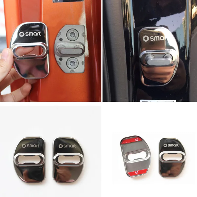 2pcs car accessories stainless steel door lock cover decorative anti