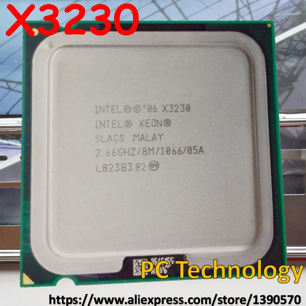 Процессор Intel Xeon quad core X3230 2,66 ГГц/95 Вт/8 Мб/1066 МГц/LGA775 настольный процессор в течение 1 дня