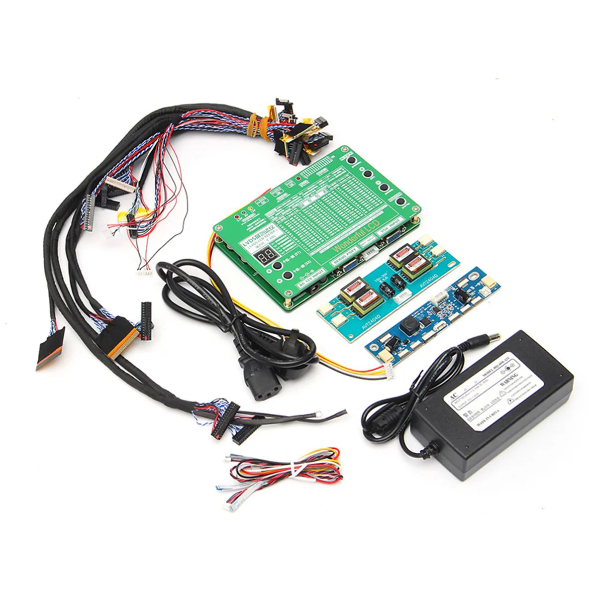  Laptop LCD/LED Test Tool Kit Panel Screen Tester+ 14PCS Lvds Cables + Inverter - 32882299358
