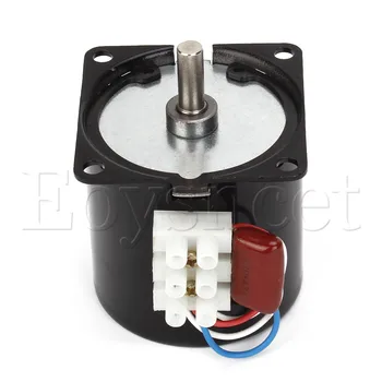 

60mm Body Dia 7mm Shaft AC 220V 110RPM Synchronous Reduction Gear Motor