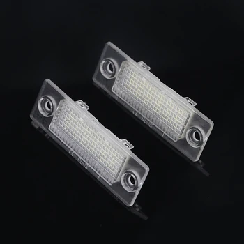 

2Pcs Number License Plate Light Lamp No Error 18 LED 12V 6500k White for VW Golf 5 Plus 2005-2009 Caddy III Car Accessories