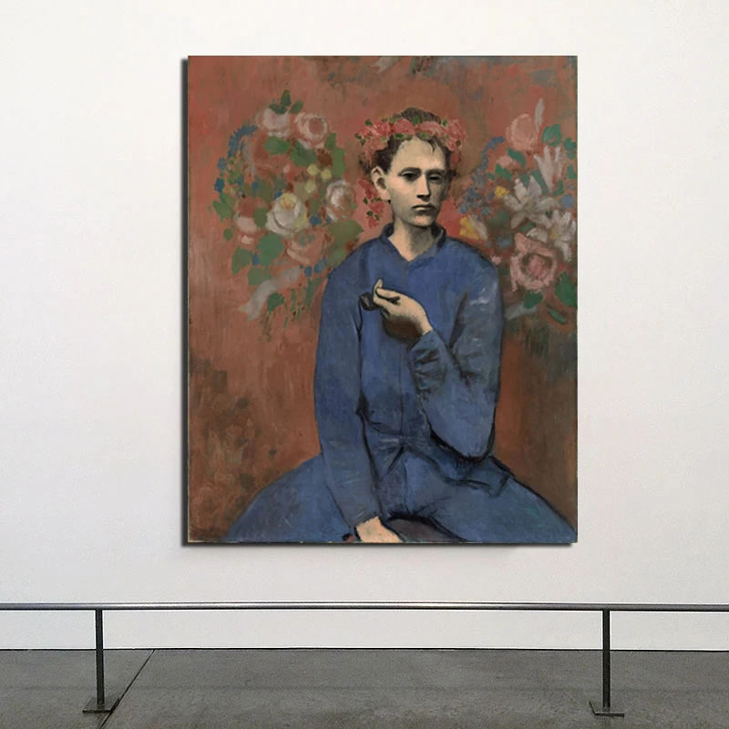 

Pablo Picasso Boy With Pipe Canvas Painting Posters Prints Abstract Wall Art Painting Decorative Picture Modern Home Decoration