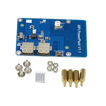 

Aihasd Lithium Battery Pack Expansion Board Power Supply with Switch for Raspberry Pi 3 Model B, Pi Model B & Pi Model B + 1 A