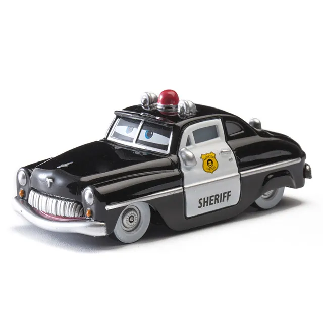 Disney Pixar Cars 2 3 Чемпион Хадсон Молния Маккуин матер Джексон шторм 1:55 литая металлическая модель из сплава игрушка автомобиль ребенок подарок мальчик - Цвет: Sheriff