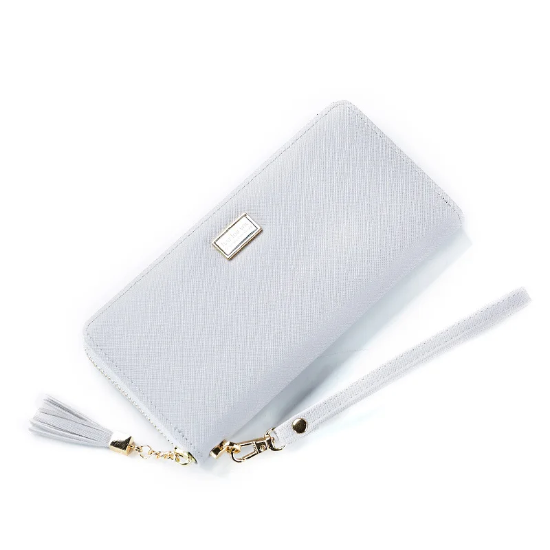 

2018 Casual Women Wallets Big Capacity Leather Female Wallet Small Solid Zipper Coin Purse Pocket For Girls Cell Phone Cash Bags