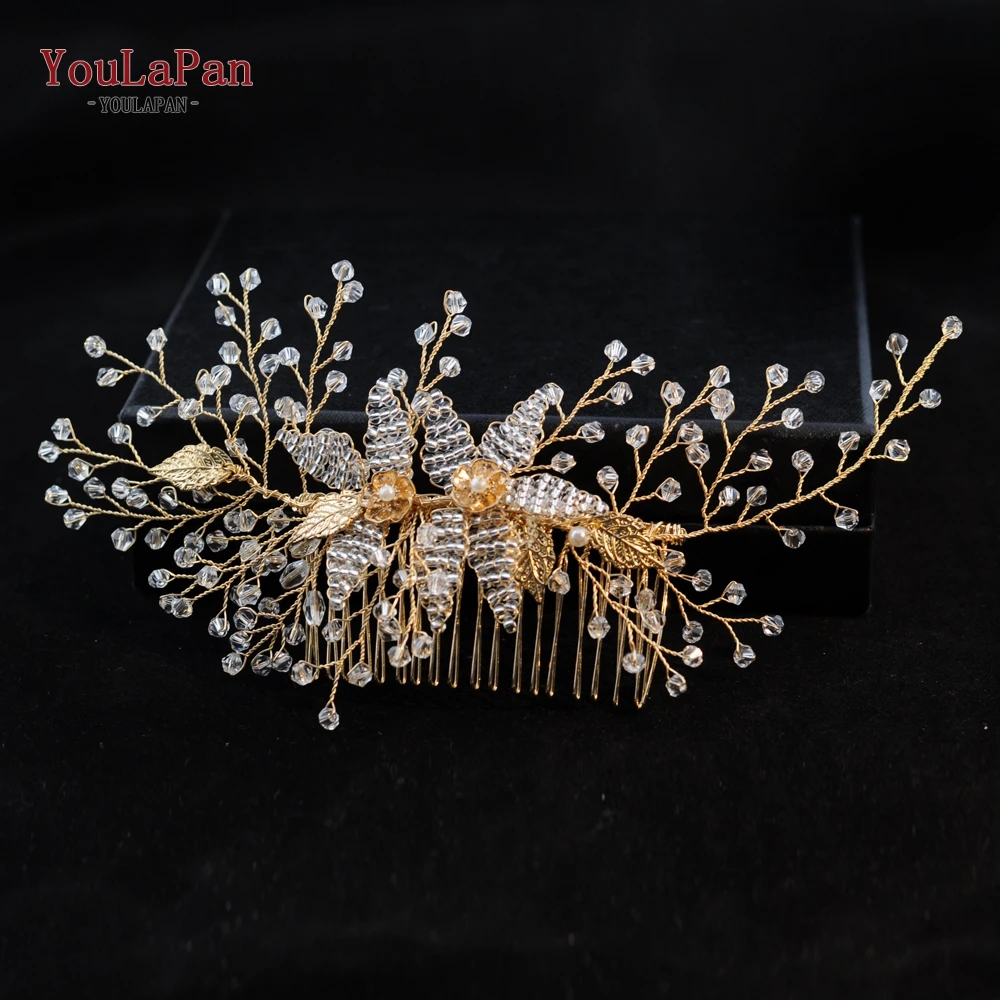 YouLaPan HP12 свадебные аксессуары для волос для свадьбы гребень аксессуары ручной работы для волос невесты заколки из сплава невесты заколка