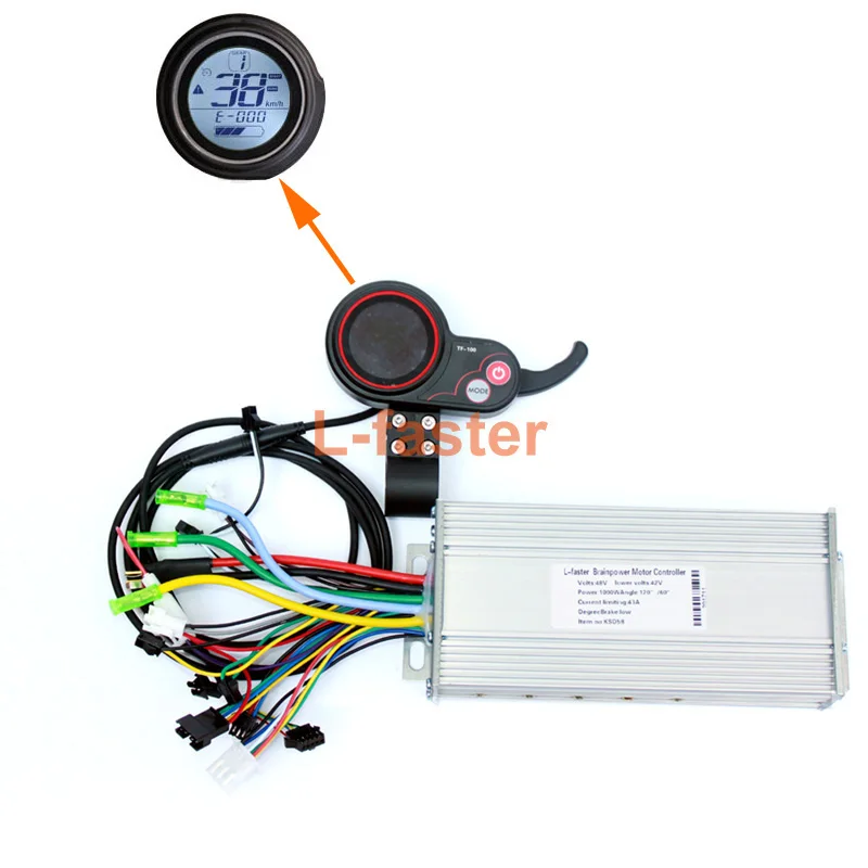 

450W~1000W Electric Brushless Motor Controller Thumb Throttle With LCD Screen Electric Scooter Speed Controller And Accelerator