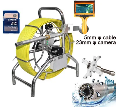 100m DVR для инспекции канализационных труб Камера Системы водопровод хорошо Камера Системы с " ЖК-дисплей монитор счетчик для контроля уровня сахара в крови с 50 мм Камера