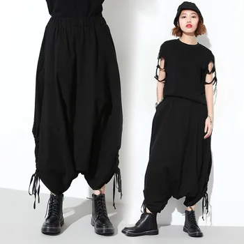 

Pantalon Mujer Real Vadim Europe And America 2019 Autumn New Lanterns Elastic Waist Loose Soft Comfortable Solid Color Pants