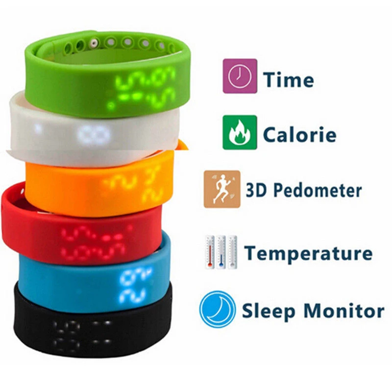 Hot On Sale New Multi Functional 3D Healthy Smart Pedometer Intelligent Bracelet Android Worn W2 Sports