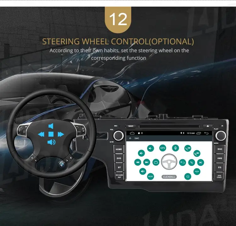 Perfect LJDA 1Din Android 9.1 Car Radio For Honda JAZZ FIT 2014 2015 WIFI Car Multimedia Player Stereo GPS Navigation DVD IPS Auto Audio 14