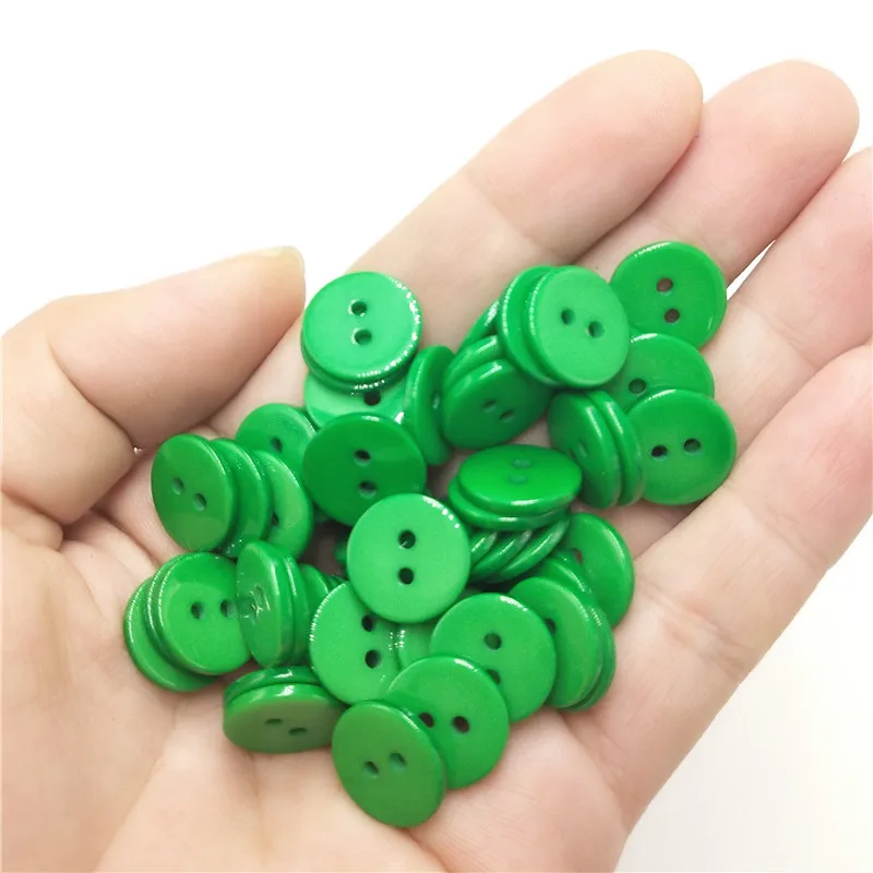 30PCS Upick 13mm Mini 2Holes Plastic Buttons For Kid's Sewing