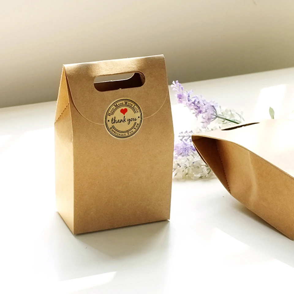 Tronzo-12pcs-set-Bridal-Party-Gift-Box-With-Lovely-Sticker-Kraft-Paper-Candy-Bag-Wedding-Decoration