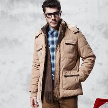 2016 winter men’s thick velvet jacket cotton casual detachable hooded padded jacket men’s warm winter coat WZ258