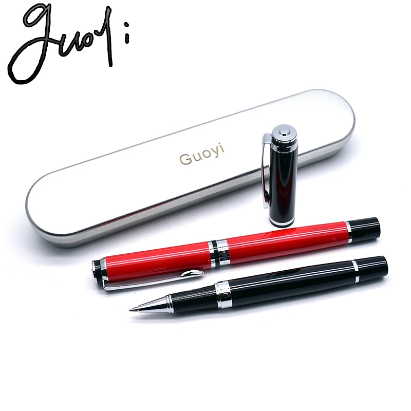 Guoyi Q033 Новая Металлическая цветная гелевая ручка для офиса школьные принадлежности для обучения канцелярские принадлежности подарки роскошная ручка Отель Шариковая ручка для бизнеса