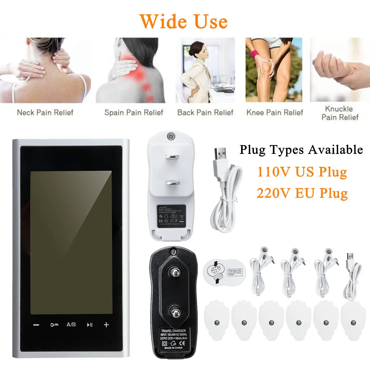  Muscle Therapy Stimulation Ten Unit 24 Modes-Electric Massage Pain Relief Adjustable Lightweight LC