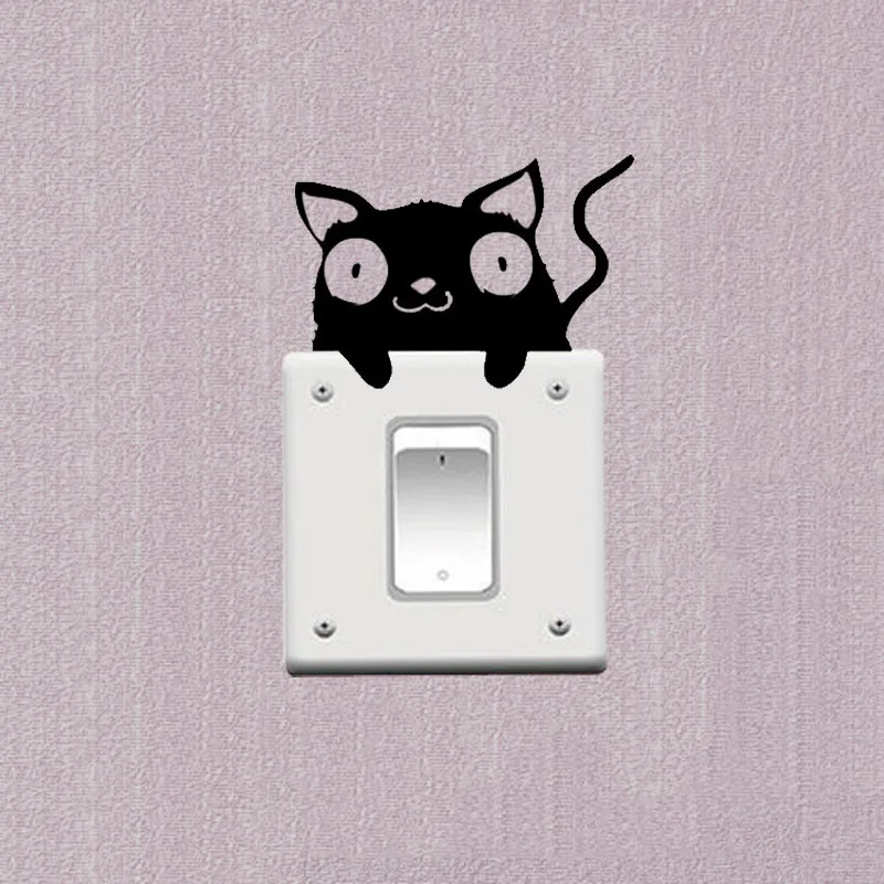 Details About Panda Cartoon Switch Stickers Decor Vinyl Wall Sticker 3SS0026 | Дом и сад