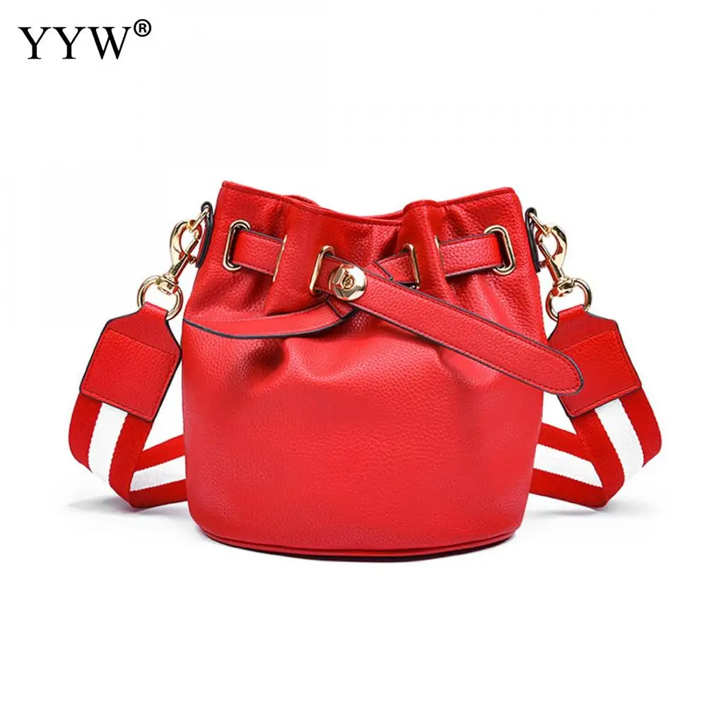 

YYW Hot Sale Women Leather Crossbody Bags Brand Bucket Bag Fashion Designer Shoulder Bags Portable Women Messenger Bag Bolsos