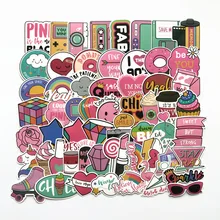 60 pcs Kawaii Pink Series Stickers for Girl Toy Phone Travel Laptop Luggage DIY Cool Funny Scrapbooking Sticker Gift Stationery 60 pcs Kawaii Pink Series Stickers for Girl Toy Phone Travel Laptop Luggage DIY Cool Funny Scrapbooking Sticker Gift Stationery